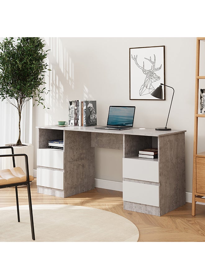 Home Box Alford Patara 4-Drawer Large Study Desk - Image 1