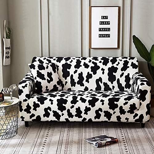 HOOBUY Printed Sofa Cover Stretch Couch Covers Patterned Loveseat Slipcovers for 2 Seater Cushion Couch Love Seat Set BD 2 SeaterLoveseat - Image 3