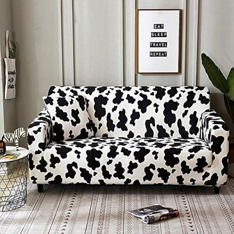 HOOBUY Printed Sofa Cover Stretch Couch Covers Patterned Loveseat Slipcovers for 2 Seater Cushion Couch Love Seat Set BD 2 SeaterLoveseat - Image 2