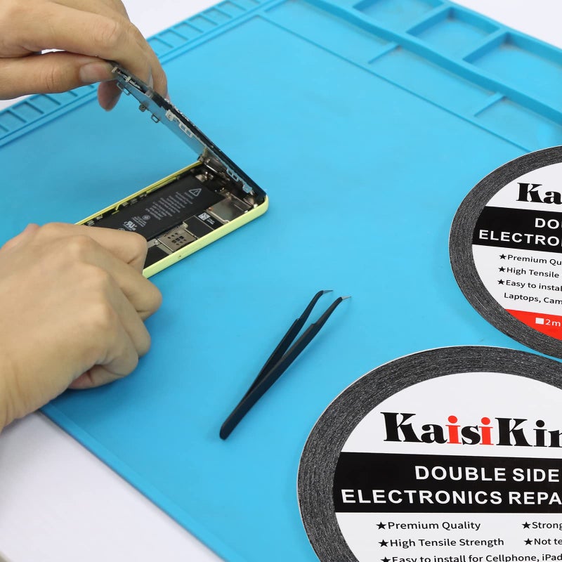 Kaisiking 5mm / 10mm x 50M Double Sided Adhesive Tape LCD Touch Screen Tape Phone Repair Tape with 1 Tweezers for Cell Phone, iPad, Tablets, Laptops, Camera, LCD Screen - Image 4