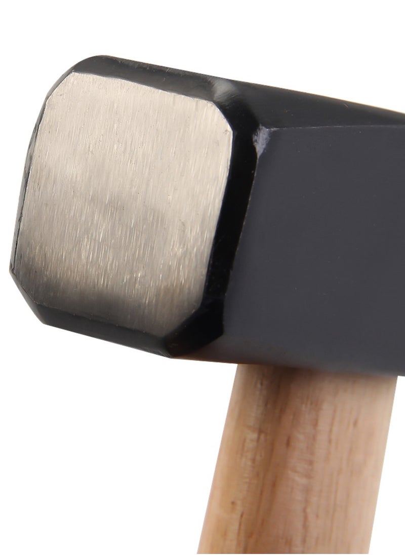KSEIBI - Engineers’ Hammer with Long Wooden Handle and Black Forged Steel Head, Engineers Machinist Blacksmith Strike Club Hammer for Construction, Gardening, Land Management, Yard Work, and Outdoors - Image 1