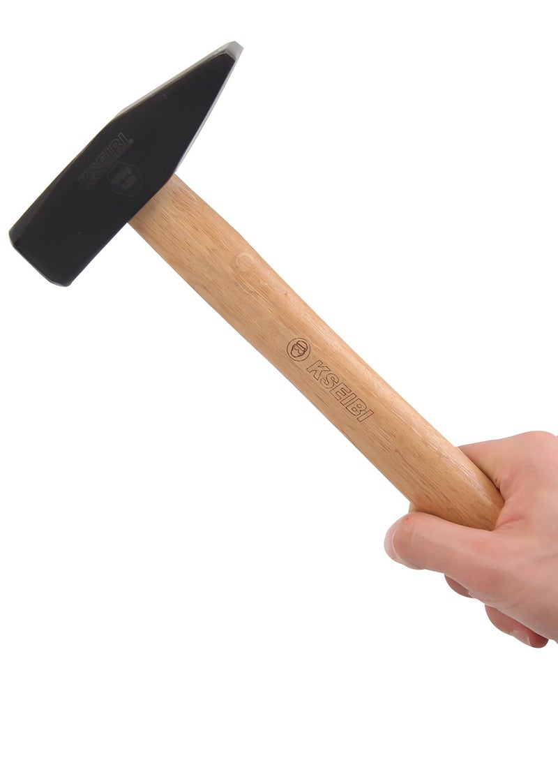 KSEIBI - Engineers’ Hammer with Long Wooden Handle and Black Forged Steel Head, Engineers Machinist Blacksmith Strike Club Hammer for Construction, Gardening, Land Management, Yard Work, and Outdoors - Image 1