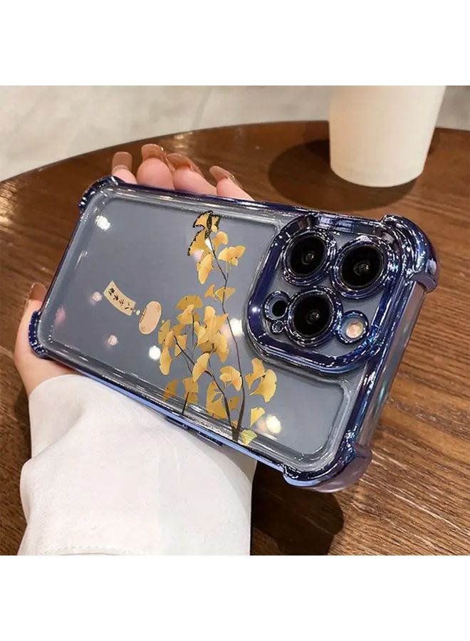 Black Square Case Compatible With iPhone 16 Featuring Precise Holes Minimalist Design Luxury Cartoon Style Chinese Wealth Pattern - Image 5
