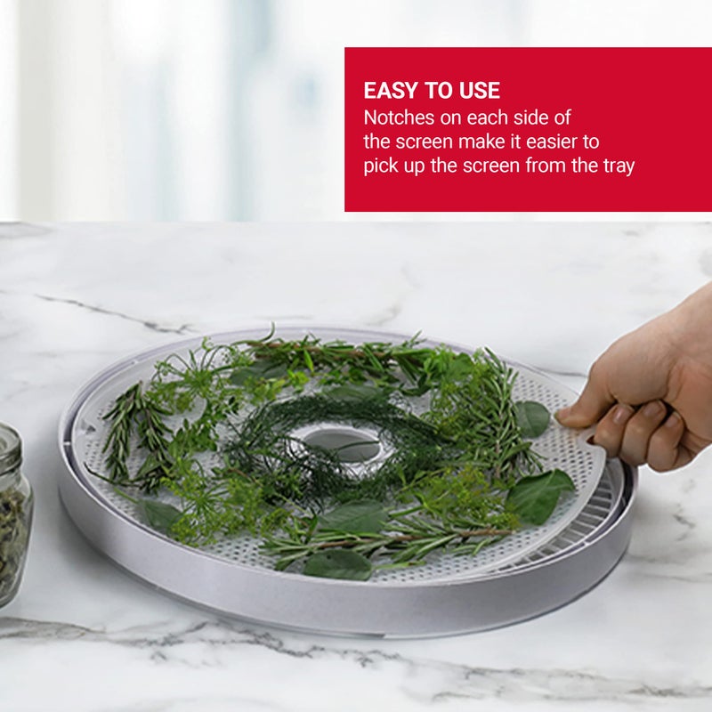 NESCO LM-2-6 Round Plastic Mesh 13 1/2" Clean-A-Screens, for Dehydrators, (Pack of 2) - Image 3