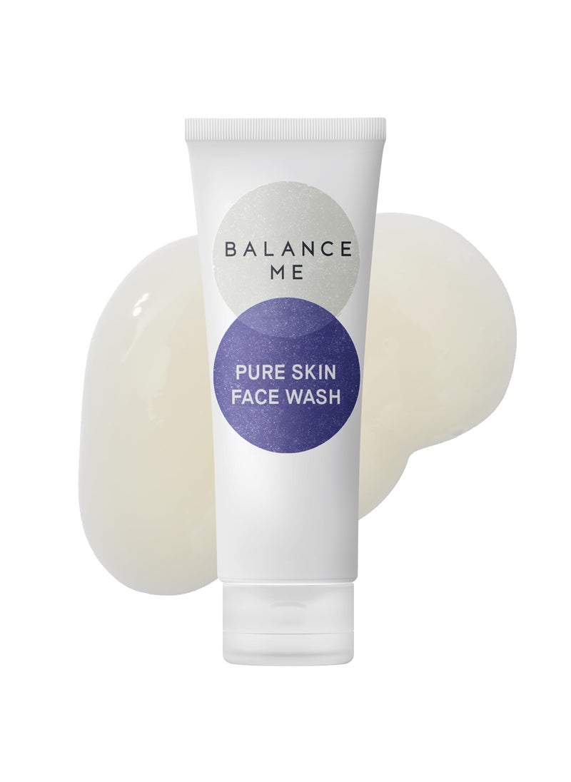 Balance Me - Balance Me Pure Skin Face Wash, Foaming Facial Cleanser for Combination Skin, Hydrating & Soothing, 4.23 fl oz (125 ml), Gentle & Refreshing - Image 1