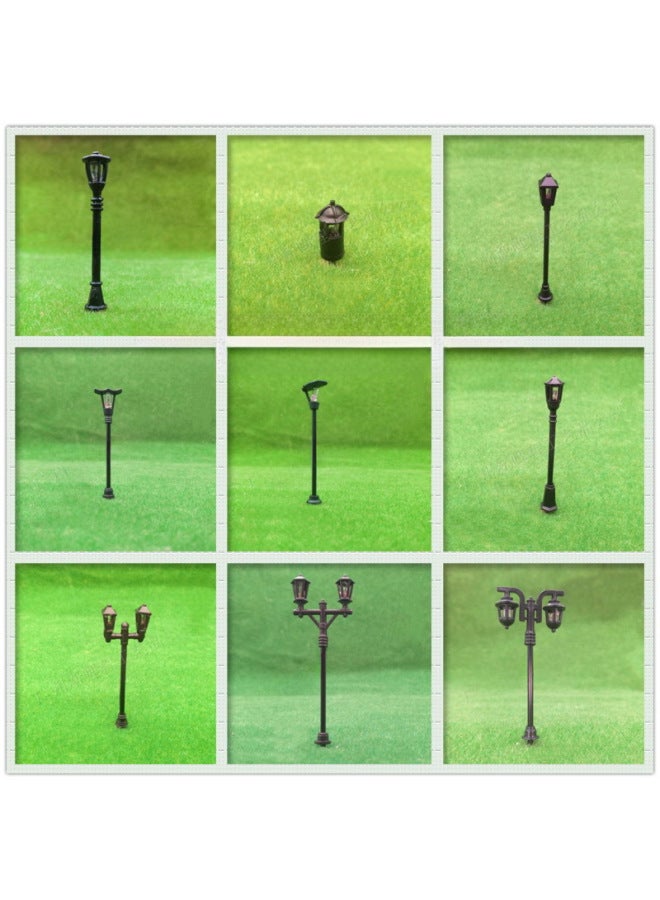 Antique Plastic Garden Lamp Model Sand Table Lamp Street Lamp European Garden Lamp Floor Lamp LED Garden Street Lamp-Color:T19 3V Warm Light 1/100  - Image 1