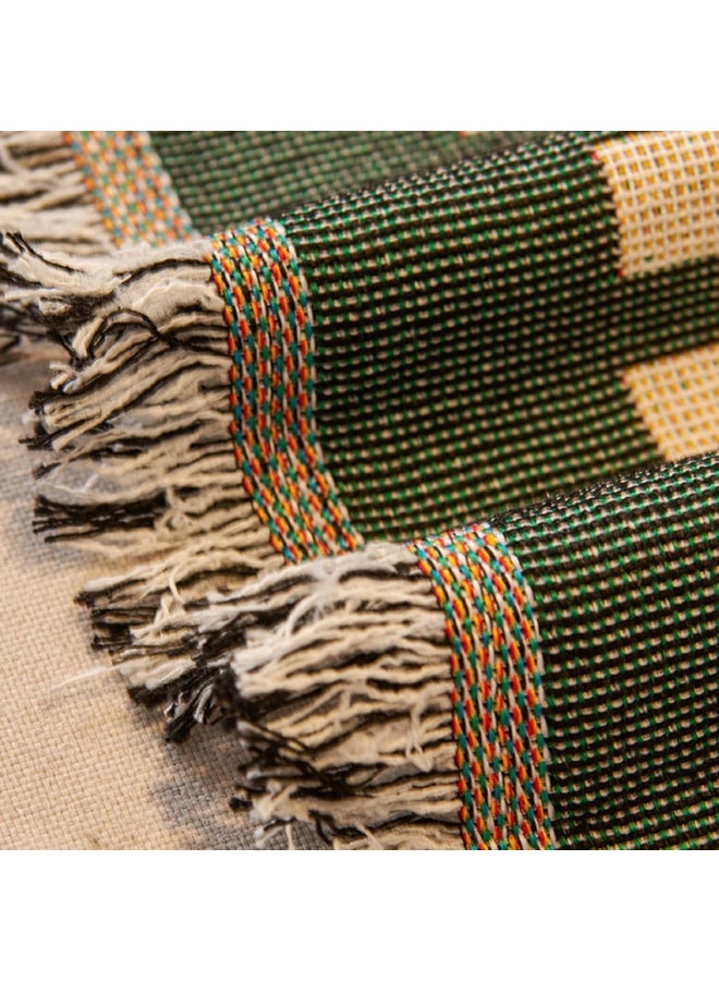 Soofam Chenille Sofa Cover, Double Sided Bohemian Couch Cover, Stylish Sofa Cover Sofa Blanket for Sectional Sofa - Image 5