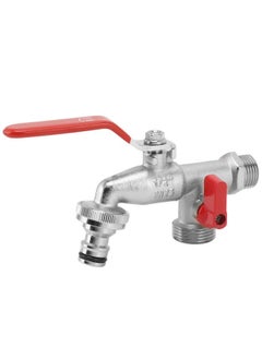 NIBEMINENT 1 In 2 Out Watering Flowers Outdoor Faucet Heatproof Antifreezing Faucet Copper Gardening Faucet  - Image 5