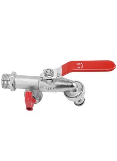 NIBEMINENT 1 In 2 Out Watering Flowers Outdoor Faucet Heatproof Antifreezing Faucet Copper Gardening Faucet  - Image 2