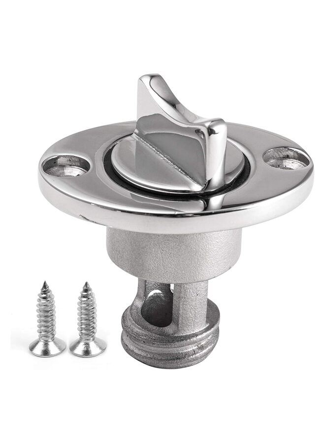 Generic Oval Drain Plug,Marine 316 Stainless Steel Drain Plug Fits 1" Hole,with O Seal Ring,Boat Transoms Drain Plug - Image 1
