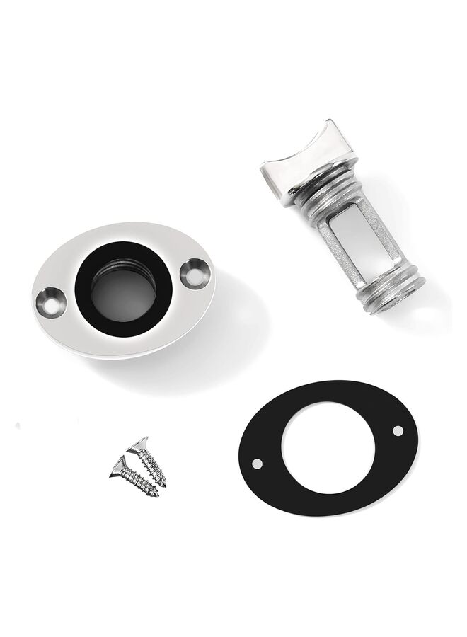 Generic Oval Drain Plug,Marine 316 Stainless Steel Drain Plug Fits 1" Hole,with O Seal Ring,Boat Transoms Drain Plug - Image 5