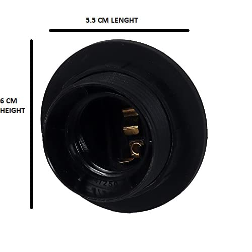 Yashasvi E27 Holder with 90 Inches Long Wire with On/Off Bed Switch Button Wire for Table lamp or Floor lamps (229 CM WIRE) - Image 3