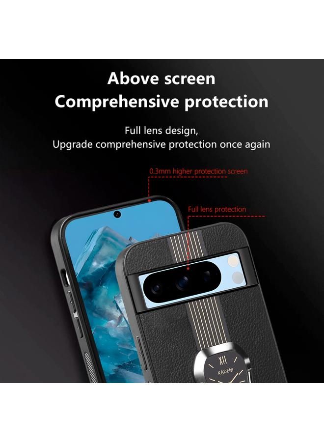 اس-توب جراب لهاتف Google Pixel 6 Pro مصنوع من جلد الليتشي المغناطيسي مع حامل خلفي للهاتف - Image 5