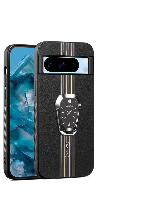 اس-توب جراب لهاتف Google Pixel 6 Pro مصنوع من جلد الليتشي المغناطيسي مع حامل خلفي للهاتف - Image 1