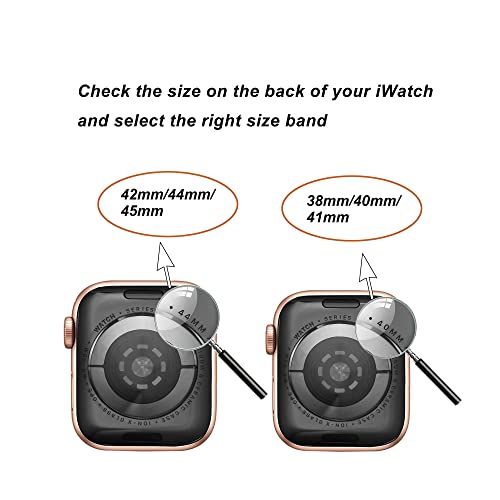 Secbolt Bling Bands Compatible with Apple Watch Band 40mm with Case, Women Dressy Metal Bracelet with Rhinestone Bumper for iWatch SE Series 6/5/4, Rose Gold - Image 3