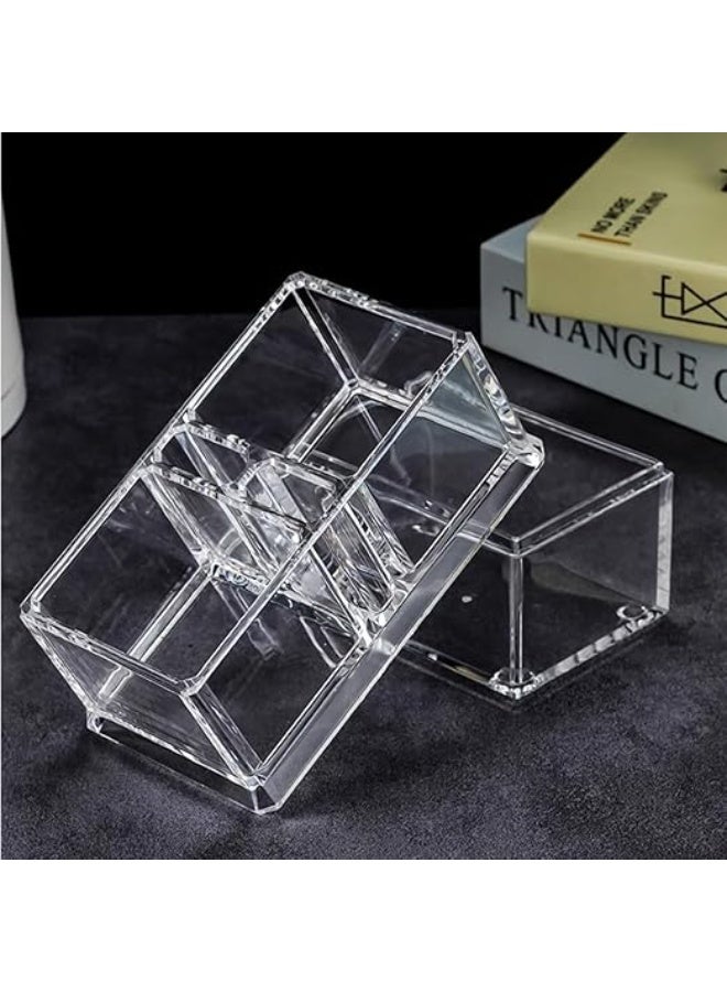Clear Acrylic Two Lattices Tea Bags Holder Coffee Sugar Bag Case Guest Room Storage Boxes - Image 3