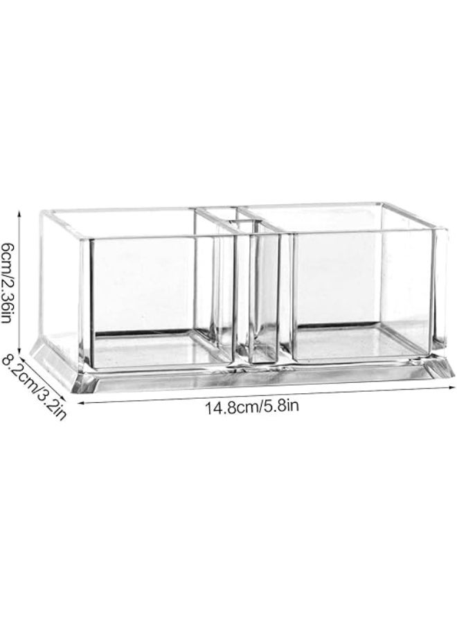 Clear Acrylic Two Lattices Tea Bags Holder Coffee Sugar Bag Case Guest Room Storage Boxes - Image 5