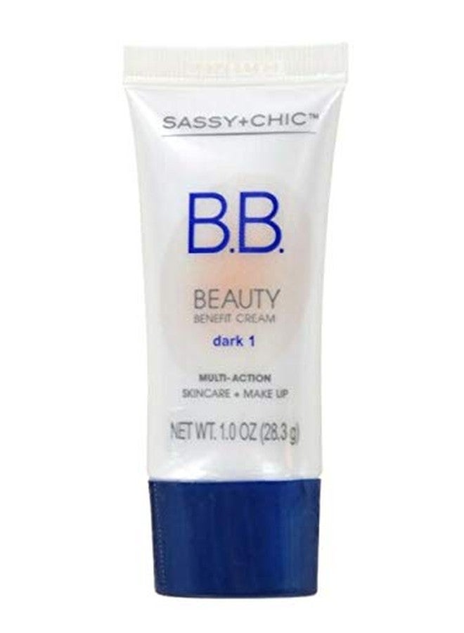 Sassy and Chic B.B. Cream, Multi action Skincare plus Makeup (Dark 1