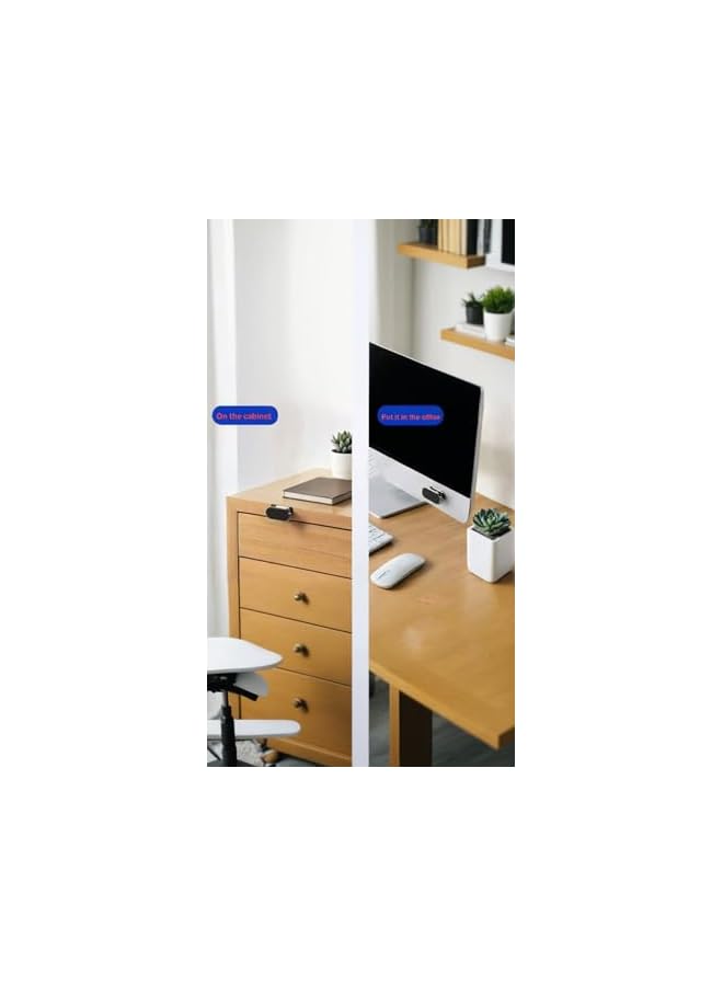 S-TOP Magnetic Car Phone Mount, 360° Rotatable & Adjustable Universal Holder Compatible for iPhone Samsung Smartphones, Adhesive Dashboard Mount, Strong Magnet Grip, Black - Image 4