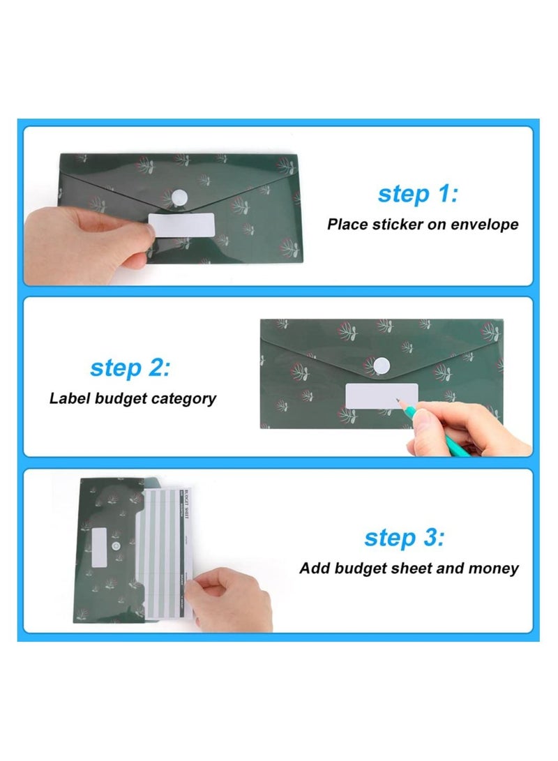 XiuWoo 15 Budget Envelopes Waterproof Cash Envelope Reusable Plastic Money for Budgeting and Saving - Image 2