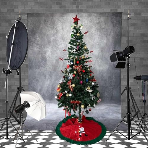 Haboke Abstract Professional Photography Backdrop for Portrait Photo Props Booth Background Photoshoot Studio with Polyester Fabric Roller Pocket on Top (8x12ft,Grey,No Stand) - Image 4
