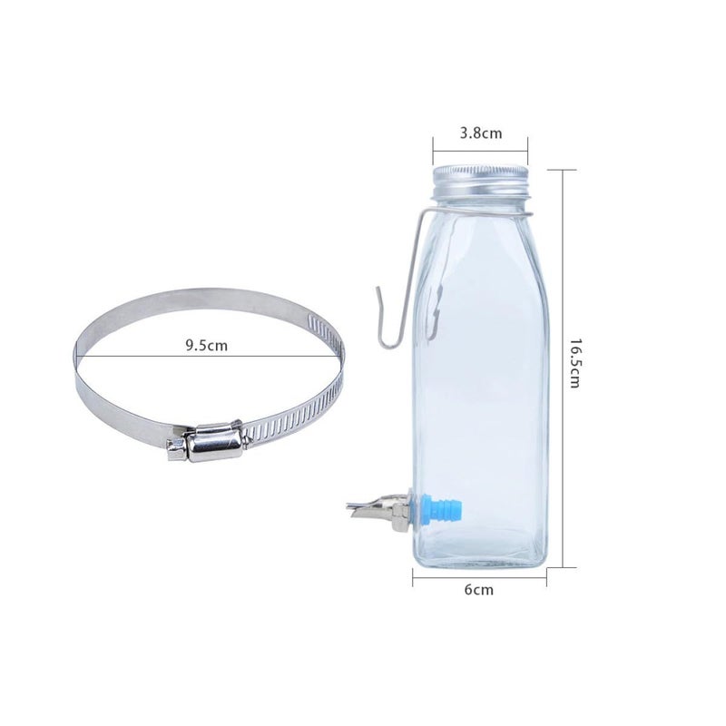 Small Pet Anti Leak Water Dispenser Hanging Bottle For Rabbits Hamsters Gerbils Cage Mount Quiet No Drip Drinking - Image 3