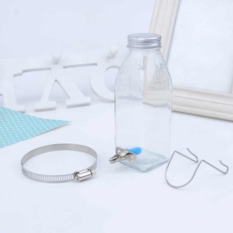 Small Pet Anti Leak Water Dispenser Hanging Bottle For Rabbits Hamsters Gerbils Cage Mount Quiet No Drip Drinking - Image 5