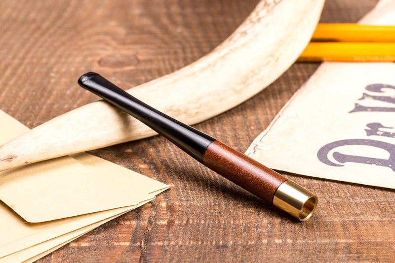 Dr Watson Dr. Watson - 3.9" Short Wooden Cigarette Holder, fits Regular Cigarettes, Smooth Finish, Handmade - Image 2