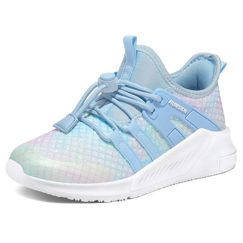 RUNSIDE Girls Tennis Shoes Lightweight Sports Kids Sneakers Lace-up for Running/Walking, Toddler/Little Kid/Big Kid - Image 1