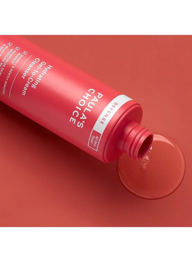 PAULA'S CHOICE DEFENSE Hydrating Gel-to-Cream Facial Cleanser with Green Tea, Licorice, Aloe & Soy, Anti-Pollution and Free Radical Damage Protection for All Skin Types, 6.7 Ounce Bottle - Image 2