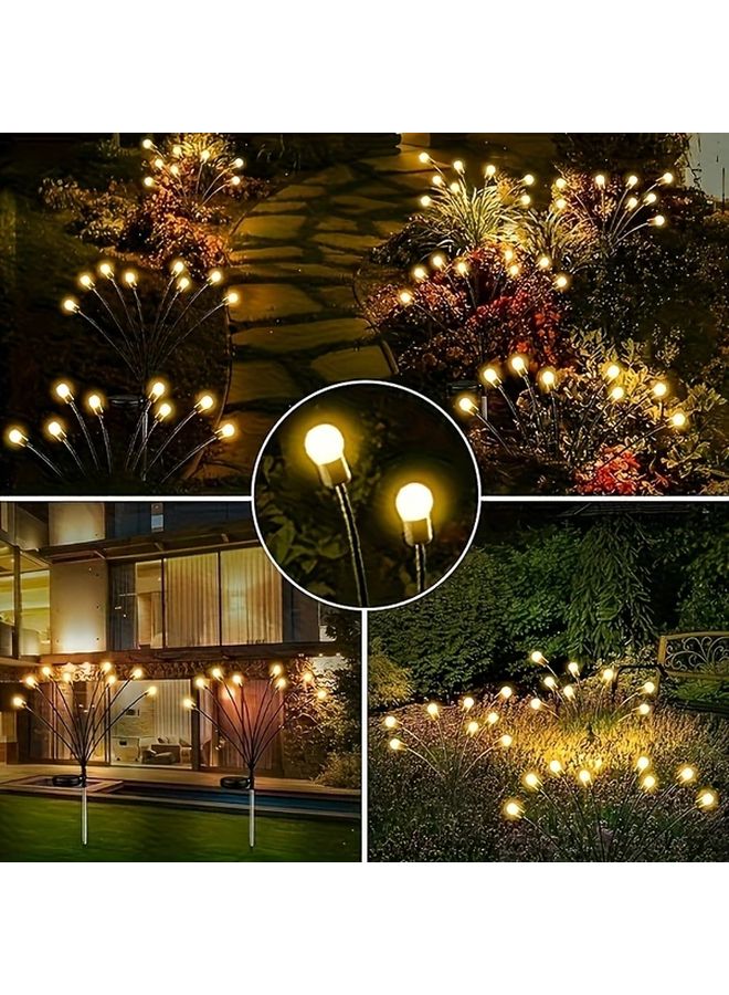 Solar Firefly Lights 6LED Warm White 2 Modes Outdoor Garden Decor - Image 4