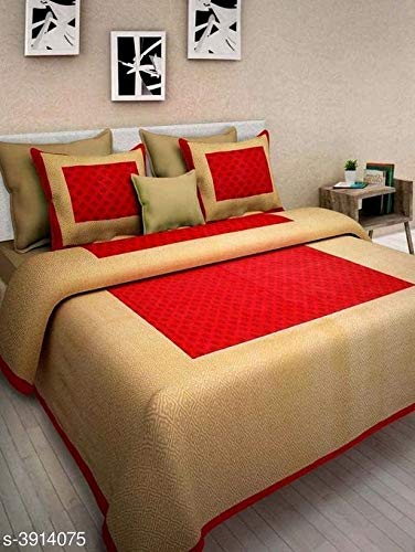 BedZone 100 Cotton Rajasthani Jaipuri bedsheets Combo Double Bed Set 2 Double Bedsheet with 4 Pillow Cover Multicolor - Image 2