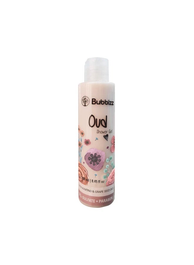 Bubblzz Oud Shower Gel - 250 ml - Image 1