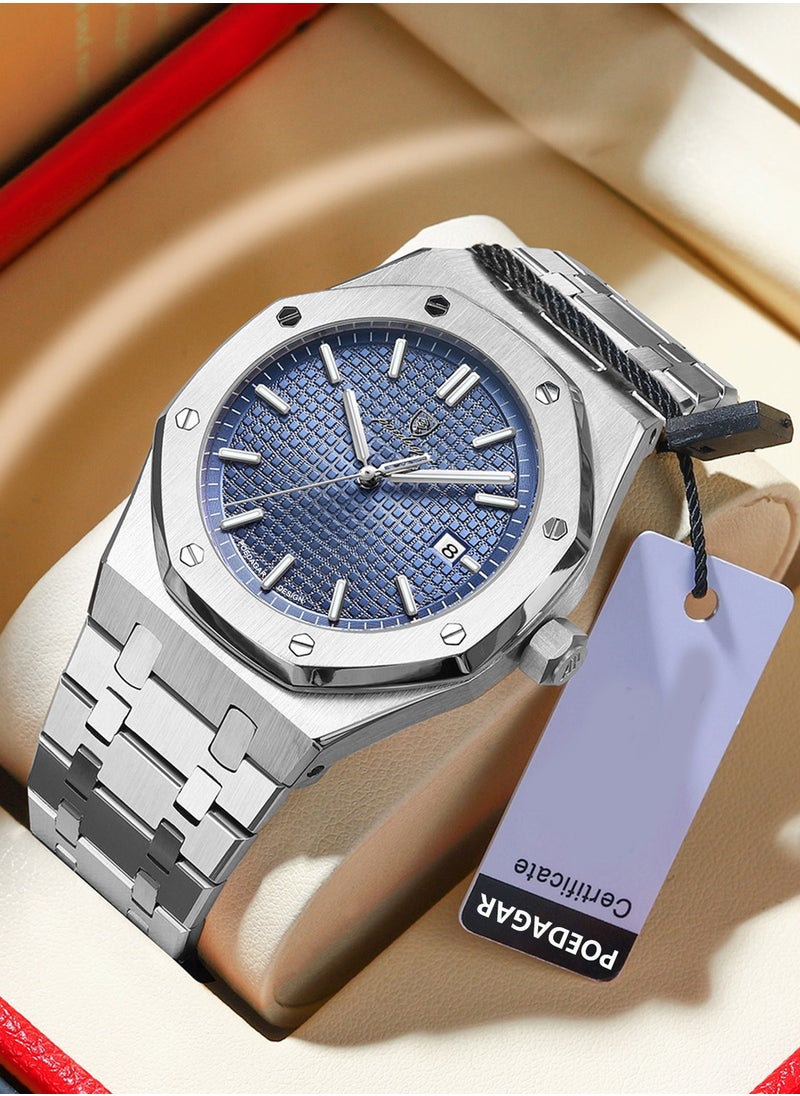 POEDAGAR Man Watch Waterproof Luminous Men's Watch Quartz，Men's Wrist Watches  - Image 2