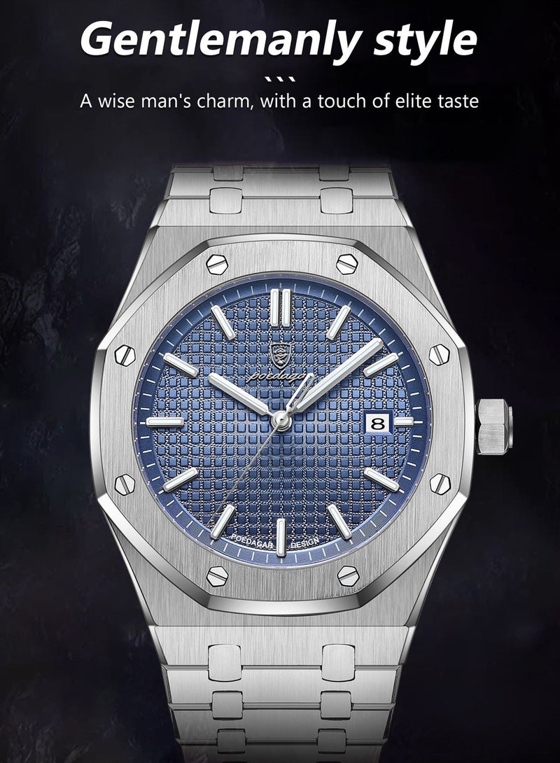 POEDAGAR Man Watch Waterproof Luminous Men's Watch Quartz，Men's Wrist Watches - Image 4