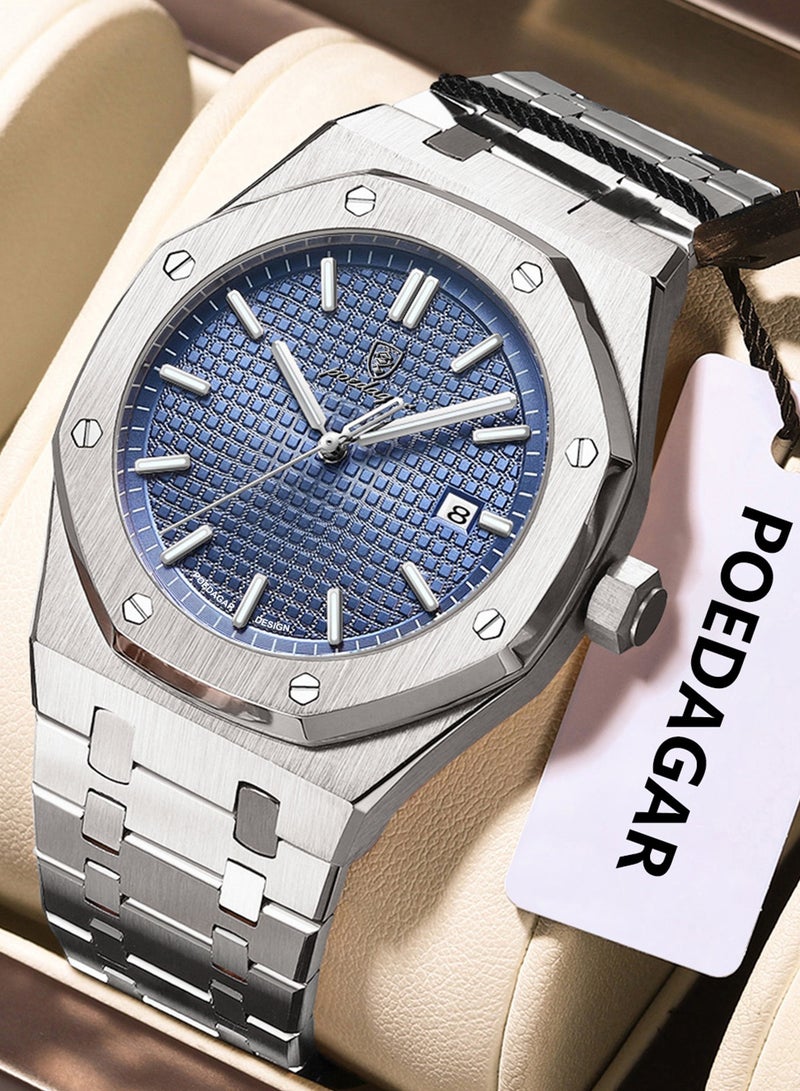 POEDAGAR Man Watch Waterproof Luminous Men's Watch Quartz，Men's Wrist Watches - Image 1