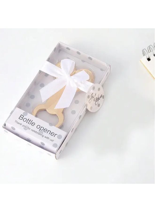 Silvery High Heel Shaped Metal Bottle Opener Creative Barware Tool For Weddings Camping Household - Image 1