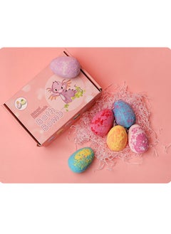 MissTiara 6PCS Bath Bombs Gift Set  6x120g for Kids with Dinosaur Toys Inside Safe Spa Bath Fizz Balls Kit for Girls Boys Assorted  - Image 2