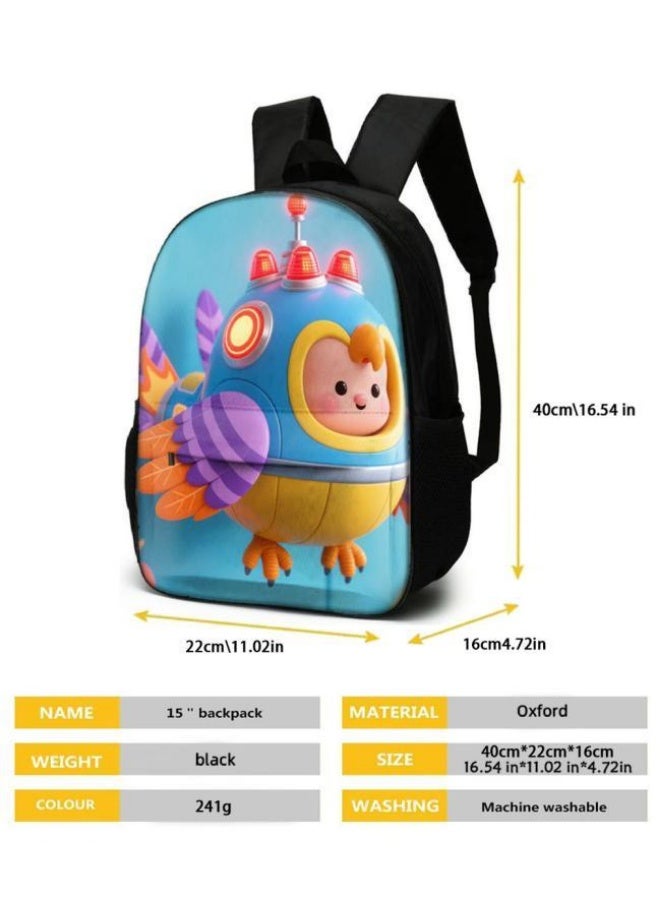 واضح من النار مساعد جيد للسفر اللطيف! مجموعة من ثلاث قطع من حقائب الرسوم المتحركة الحصرية للأطفال والمراهقين، خفيفة ومريحة (يمكن للطلاب والأطفال والأصدقاء استخدامها في النزهات ورياضات تسلق الجبال والذهاب إلى المدرسة وما إلى ذلك) - 65 - Image 5