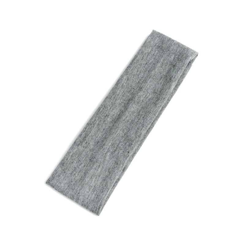 Loquat 6cm Wide Solid Color Sports Yoga Headband #4 flower ash