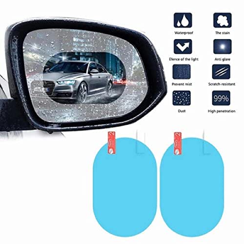 Aksmit Anti Fog Film Car Rear View Mirror,Anti-Water, Safe Driving, Anti-Fog, Waterproof Oblong Rearview Side forMirror Protective Film for Tata Safari - Image 4