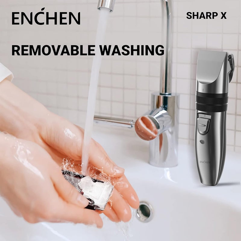 Enchen Sharp X Adjustable Beard and Hair Trimmer For Men With 120 Mins Runtime Waterproof For Cord Cordless Use - Image 4