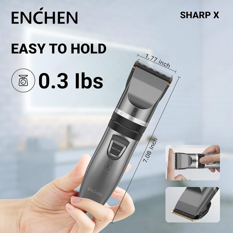 Enchen Sharp X Adjustable Beard and Hair Trimmer For Men With 120 Mins Runtime Waterproof For Cord Cordless Use - Image 5
