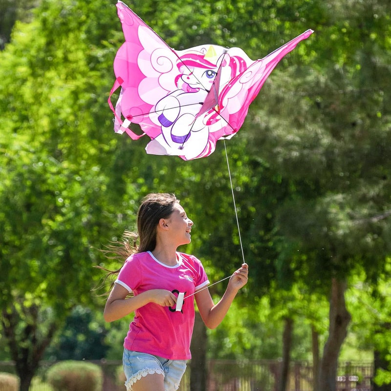 JOYIN Unicorn Kite Easy to Fly Huge Kites for Kids and Adults with 80m Kite String, Large Beach Kite for Outdoor Games and Activities - Image 3