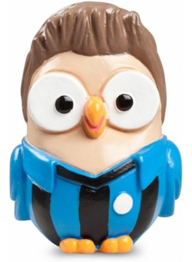 تمثال جوفي – تمثال لاعب كرة قدم | 8x10 سم مزخرف يدويًا من السيراميك | ديكور منزلي فريد وفكرة هدية | أزرق وأسود