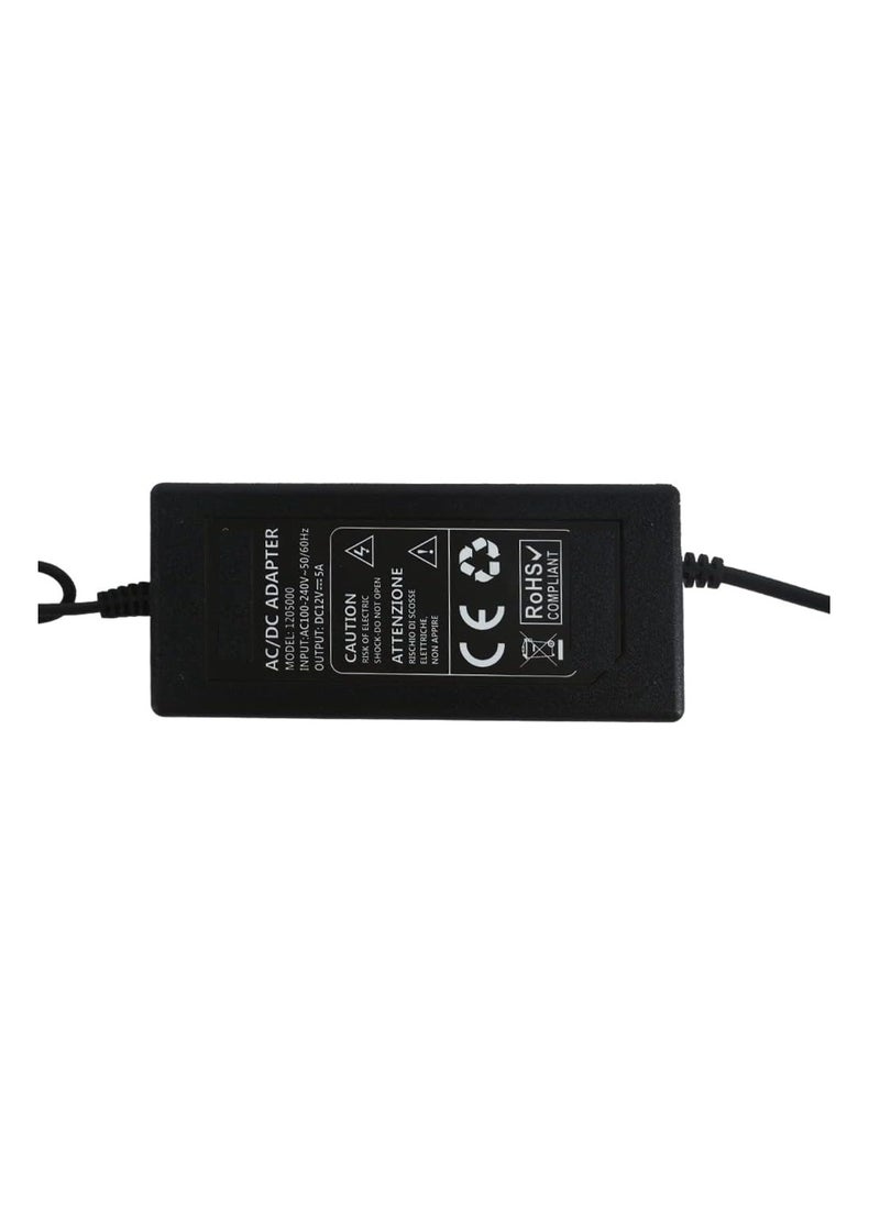 Zero - DC 12V 5A Power Supply Adapter 4 Split Power Cable for CCTV Security cameras - Image 1