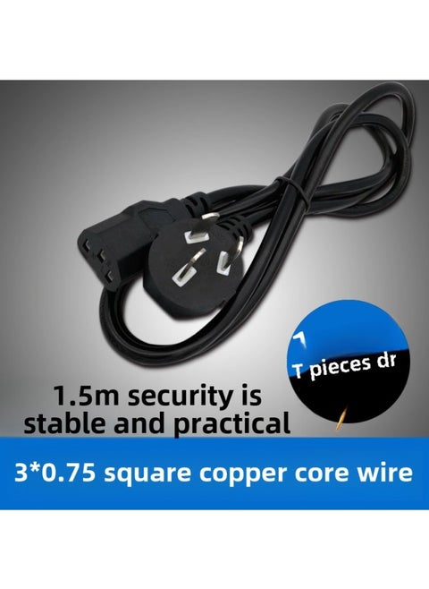 National Standard Power Cord Chassis Computer Host Connection Line National Standard Product Tail Three Plug DC Line 1.5 Meters Simple Installation-Color:[Goose Tail] 1.5 Meters