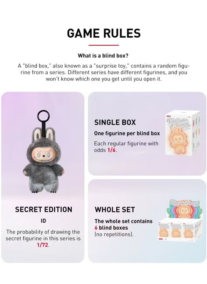 POP MART 100% Authentic Labubu The Monsters Blind Box Collection - Big Into Energy V3 or Macaron V1 Series - Random Vinyl Figure or Plush Collectible (6+ Styles, Premium PVC/Soft Plush, Kawaii Pop Art Design) - Mystery Unboxing Gift for Anime, Art Toy & Pop Culture Fans!  - Image 3