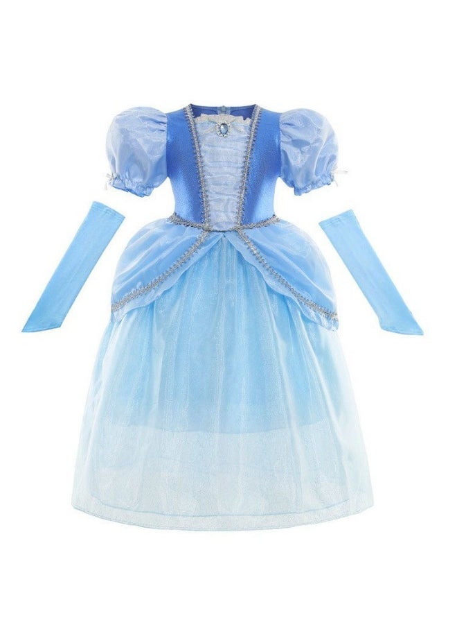 NIBEMINENT Cinderella princess dress, Cinderella Ball dress, girls' sequined tulle dress  - Image 1
