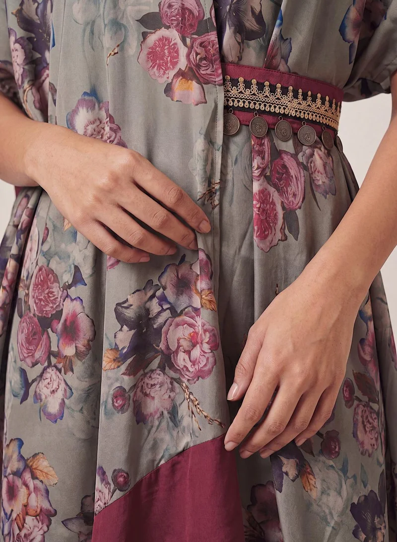Ecstacy  Printed Drape Dress for Women | Best Price UAE